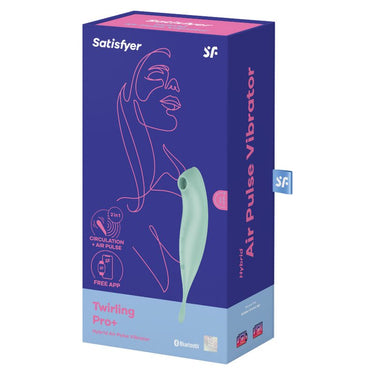 Twirling Pro+ Vibratore a Onde di Pressione App-Control, Dual Motion